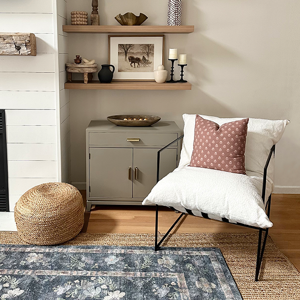 Modern Lounge Chair with Removable Cushion (Online Exclusive)