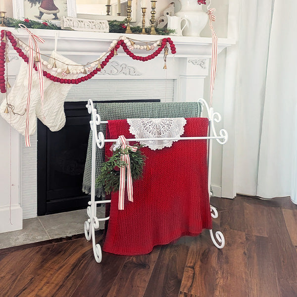 Freestanding Ornate Towel Stand (Online Exclusive)