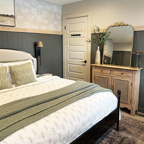 Antique Gold Bow Mirror, Choose Your Size (Online Exclusive)