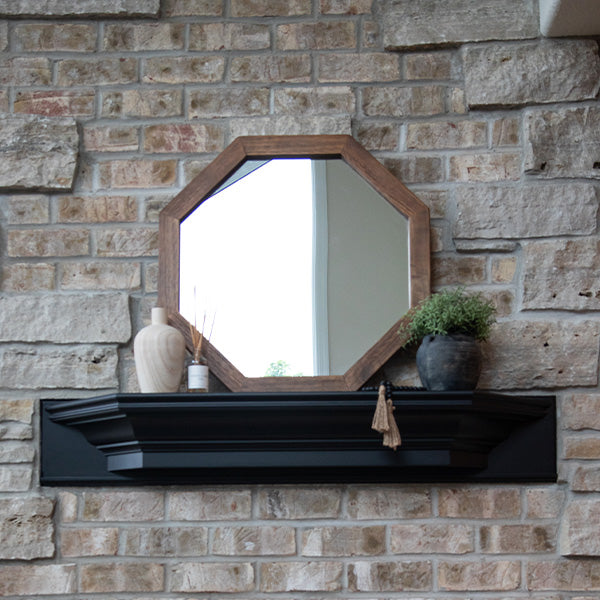 Octagon Wood Frame Mirror (Online Exclusive)