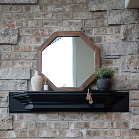 Octagon Wood Frame Mirror (Online Exclusive)