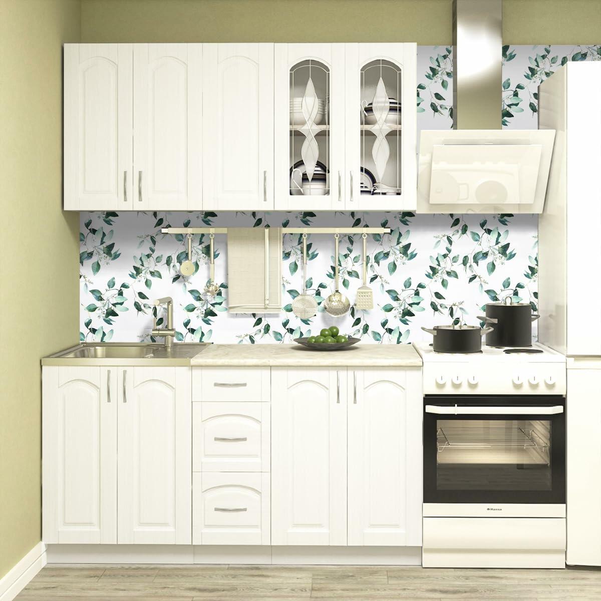 Erfoni Floral Peel and Stick Wallpaper 17.7x118.1 Black Yellow Boho Decor (Online Exclusive)