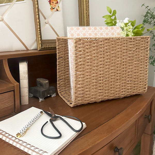 Woven Hanging File Basket (Online Exclusive)