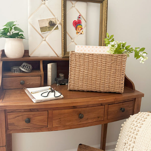 Woven Hanging File Basket (Online Exclusive)