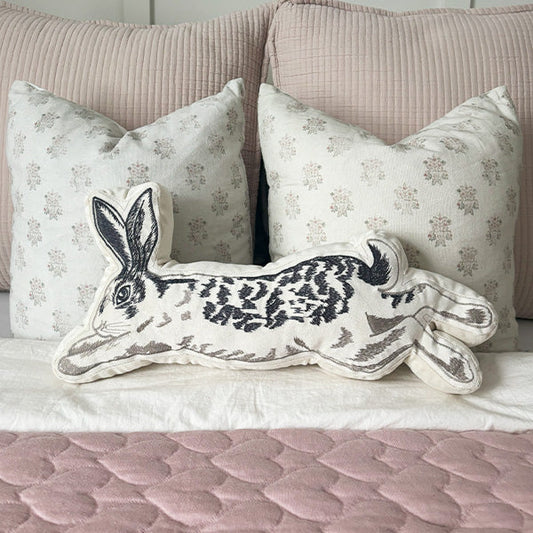 Leaping Easter Bunny Pillow (Online Exclusive)