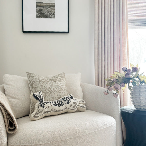 Leaping Easter Bunny Pillow (Online Exclusive)
