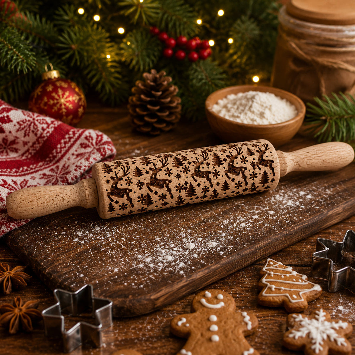 Christmas Rolling Pin Set | 10 Styles (Online Exclusive)