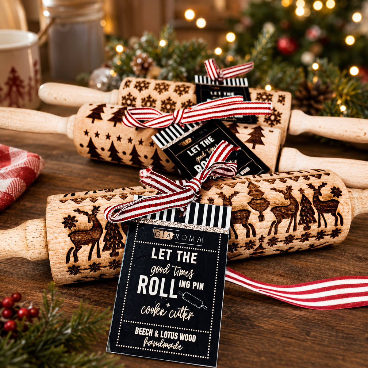 Christmas Rolling Pin Set | 10 Styles (Online Exclusive)
