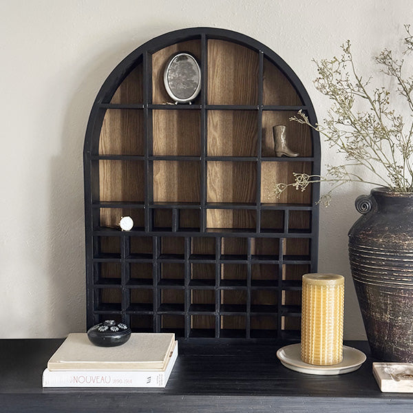 Arched Cubby Wood Wall Shelf (Online Exclusive)