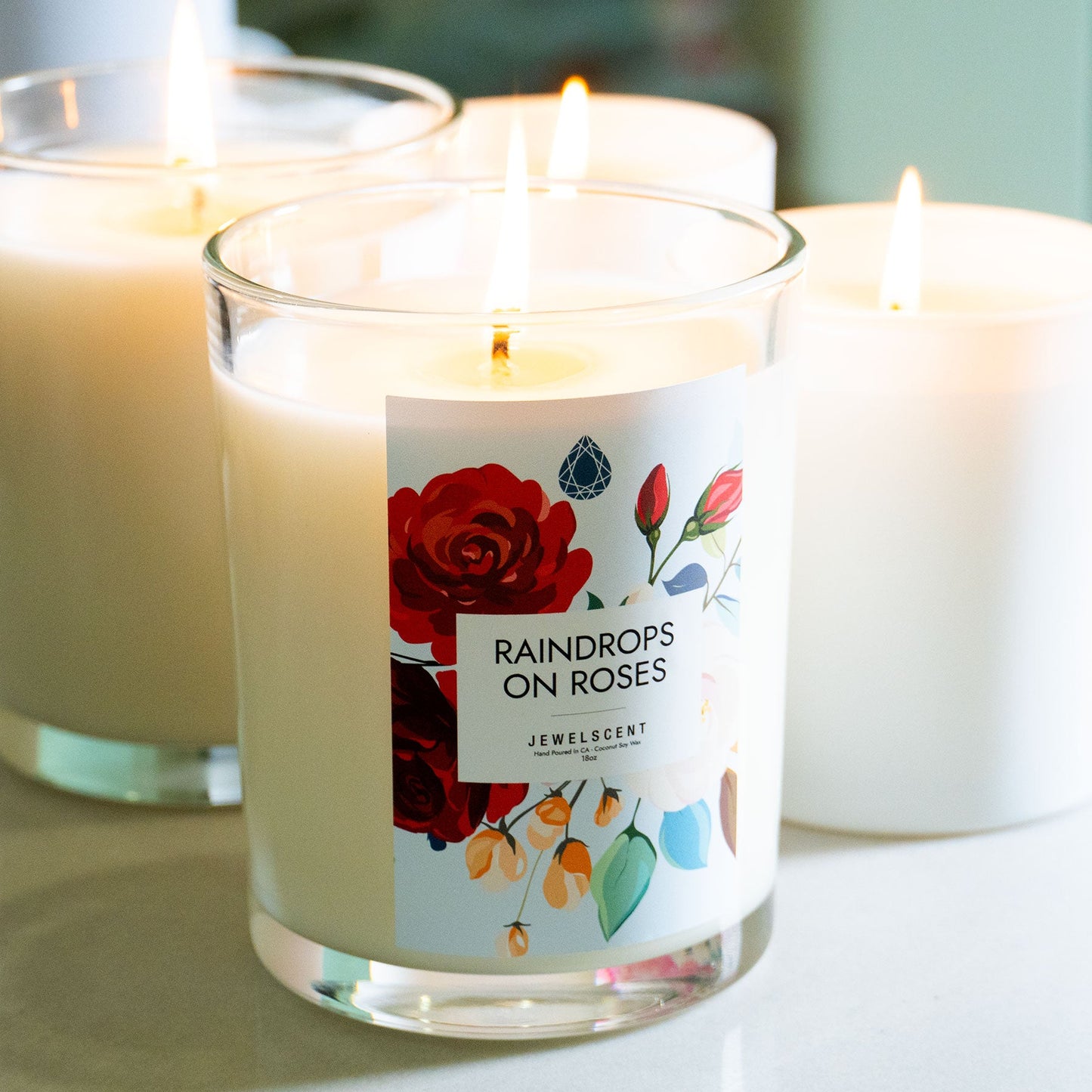 Raindrops on Roses 18oz Home Jewelry Candle (Online Exclusive)