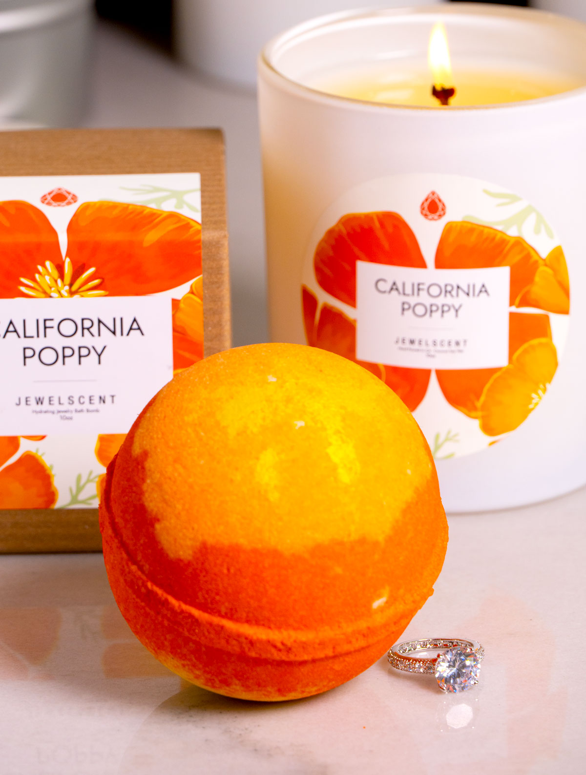 California Poppy 10oz Jewelry Bath Bomb (Online Exclusive)
