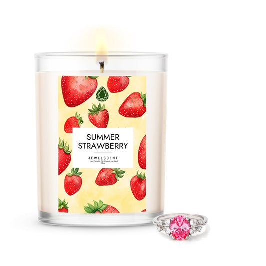 Summer Strawberry 18oz Home Jewelry Candle (Online Exclusive)