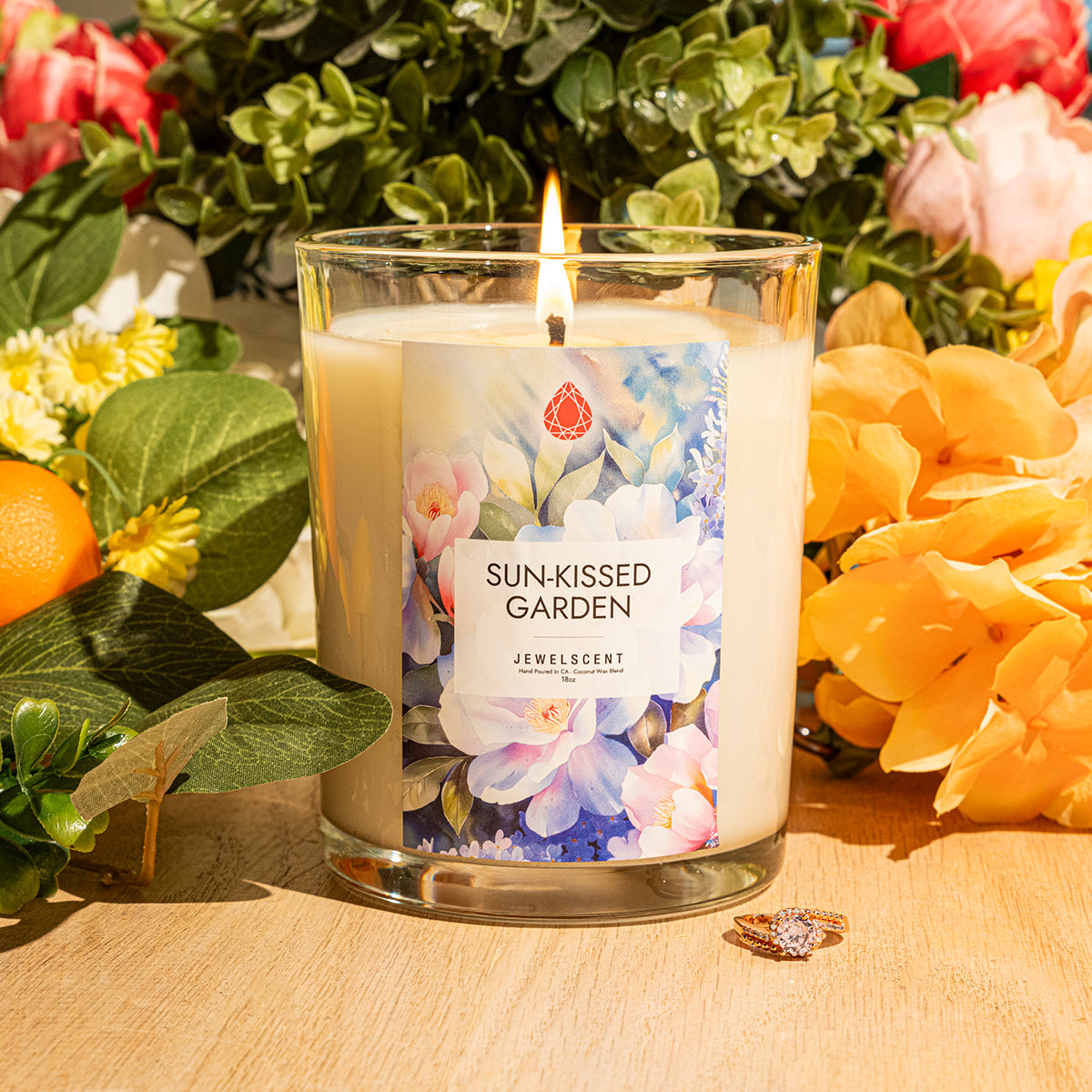 Sun-Kissed Garden 18oz Home Jewelry Candle (Online Exclusive)