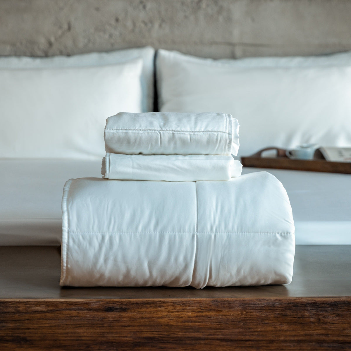 Cooling Comforter Set – Temperature-Regulating (Online Exclusive) Eucalyptus Silk Comforter & Pillow Shams