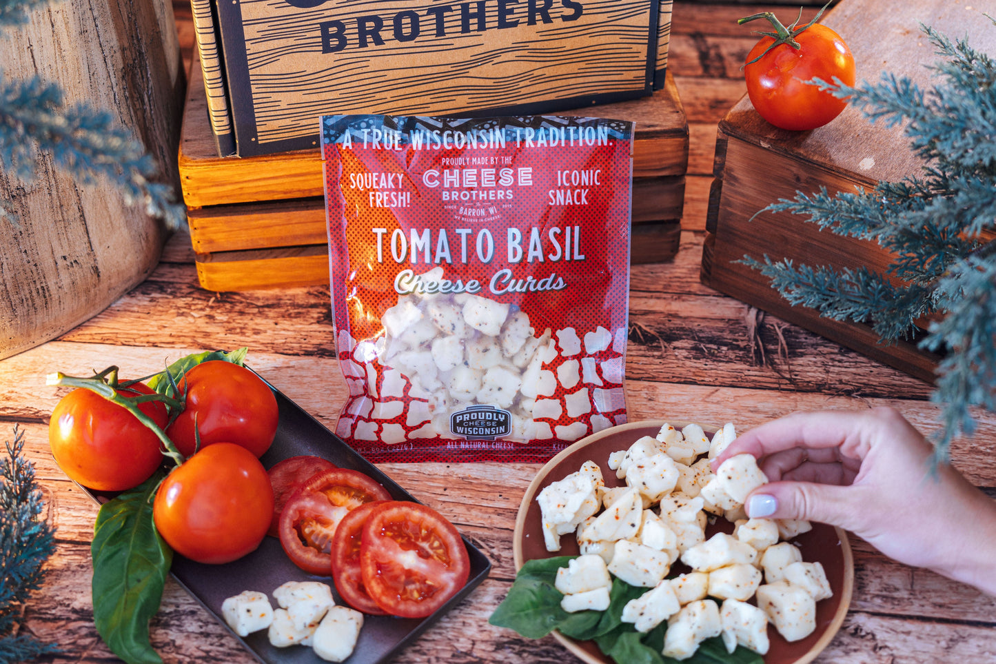 Tomato Basil Cheese Curds *Ships Fresh Daily* (Online Exclusive)
