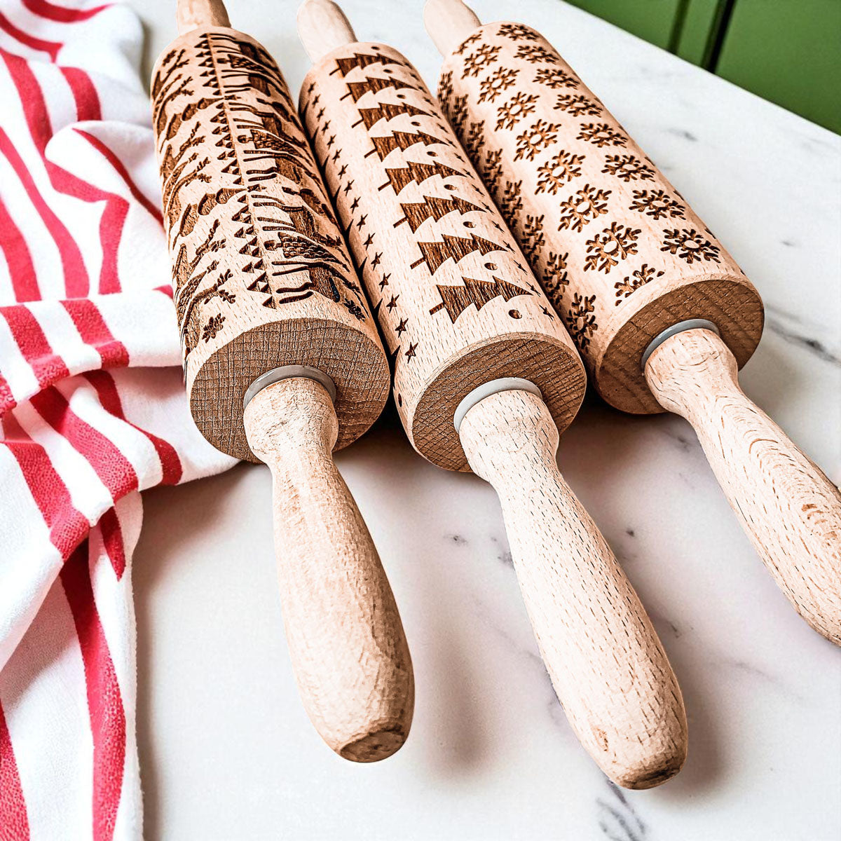 Christmas Rolling Pin Set | 10 Styles (Online Exclusive)
