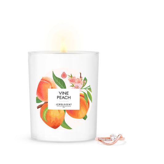 Vine Peach 10oz Signature Jewelry Candle (Online Exclusive)
