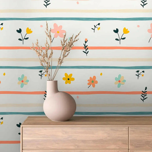 Cottage Garden Whimsy Stripe (Online Exclusive)