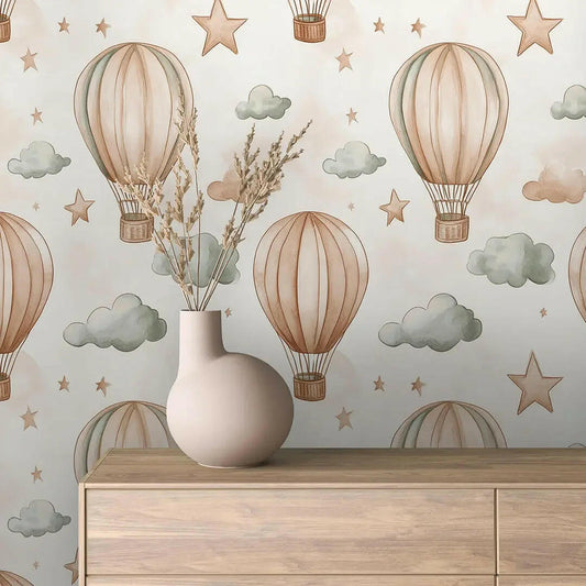 Vintage Sky Adventure Wallpaper (Online Exclusive)