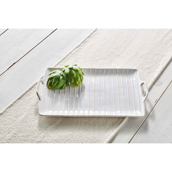 TEXTURED STONEWARE PLATTER