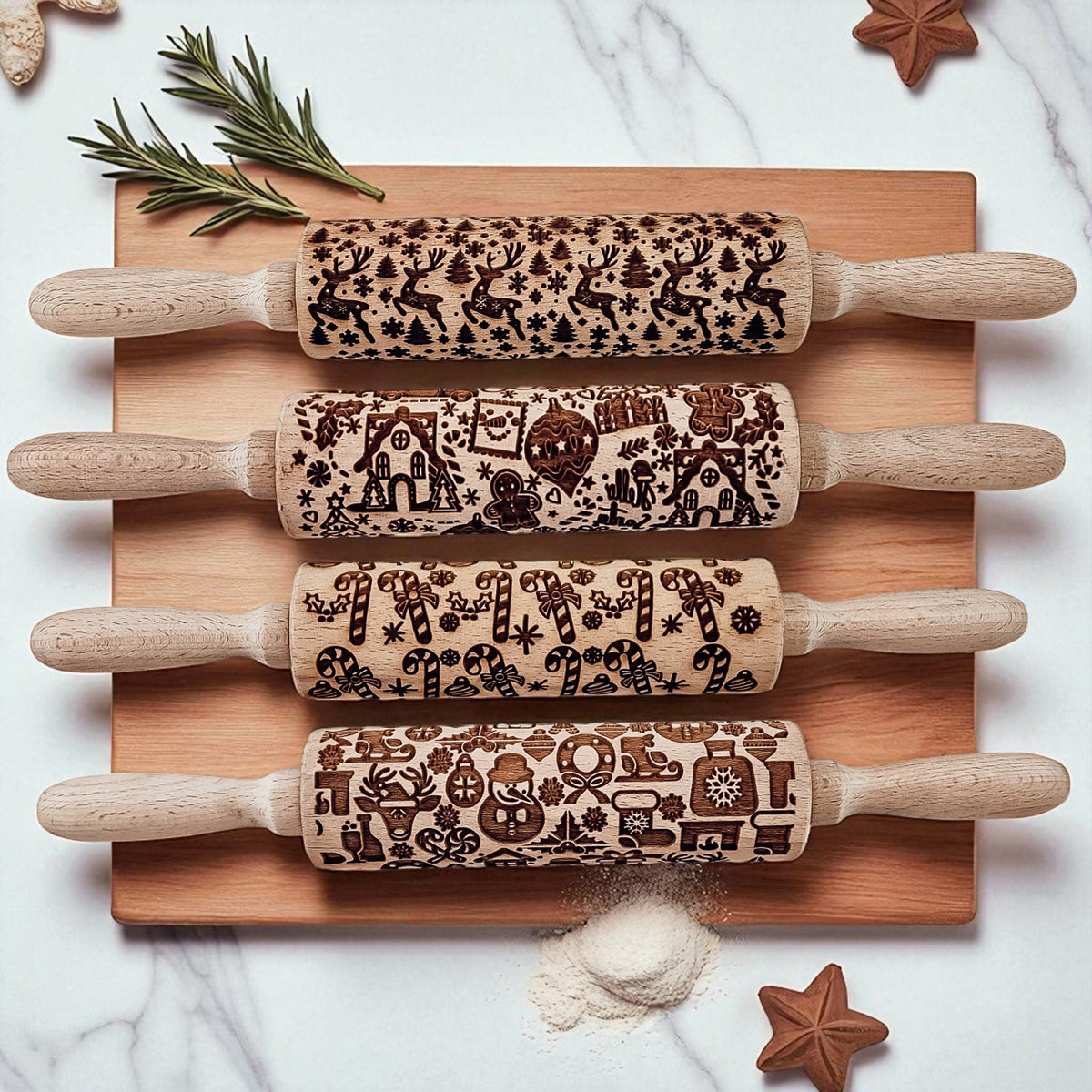 Christmas Rolling Pin Set | 10 Styles (Online Exclusive)