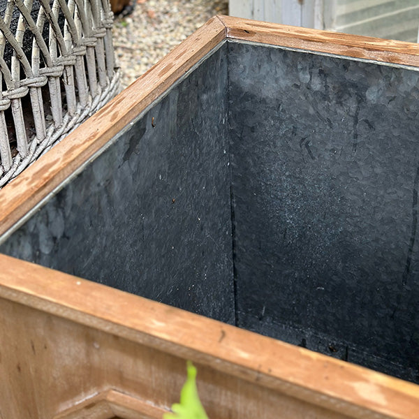 Oversized Outdoor Wooden Planters, Set of 2 (Online Exclusive)