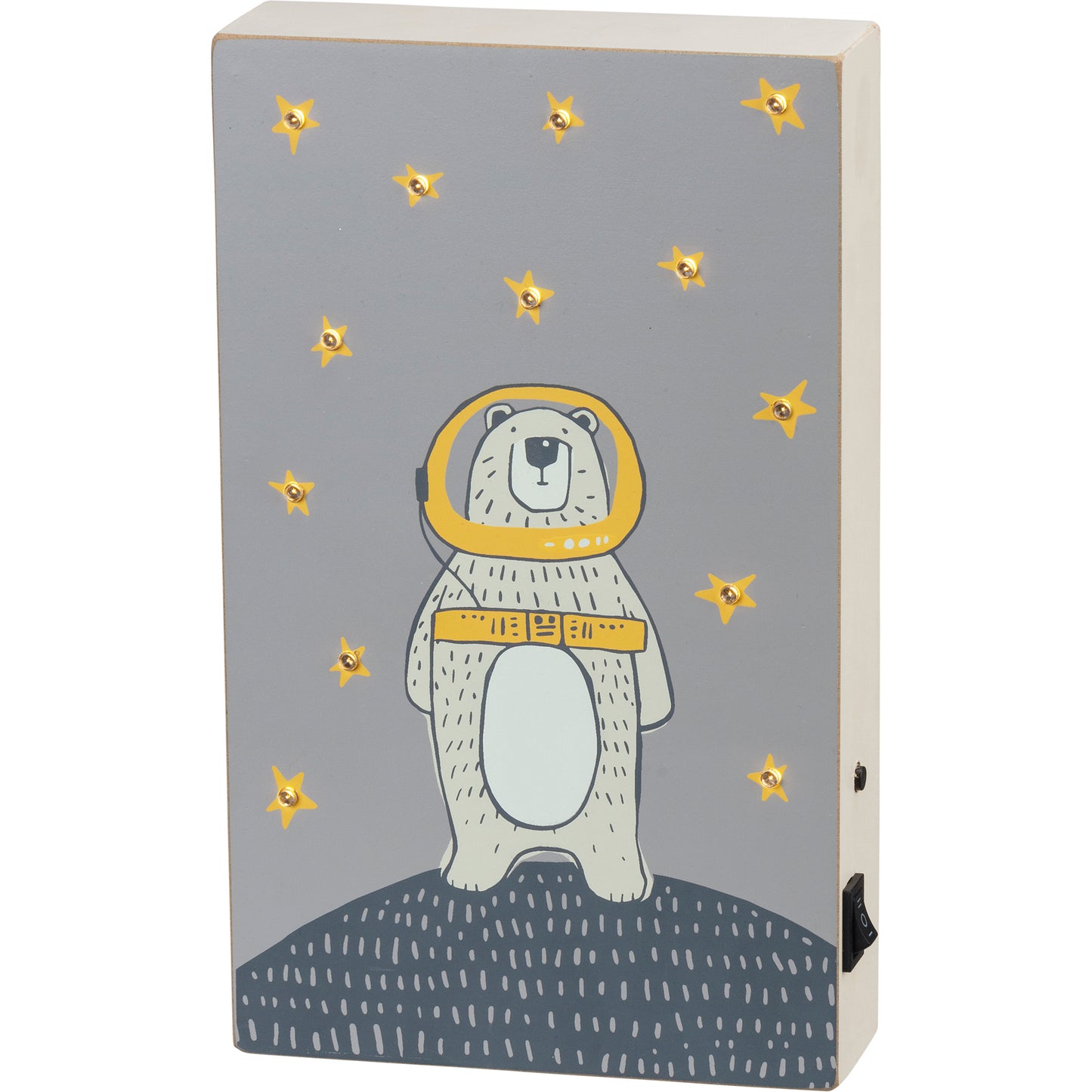 Space Bear Lighted Box Sign