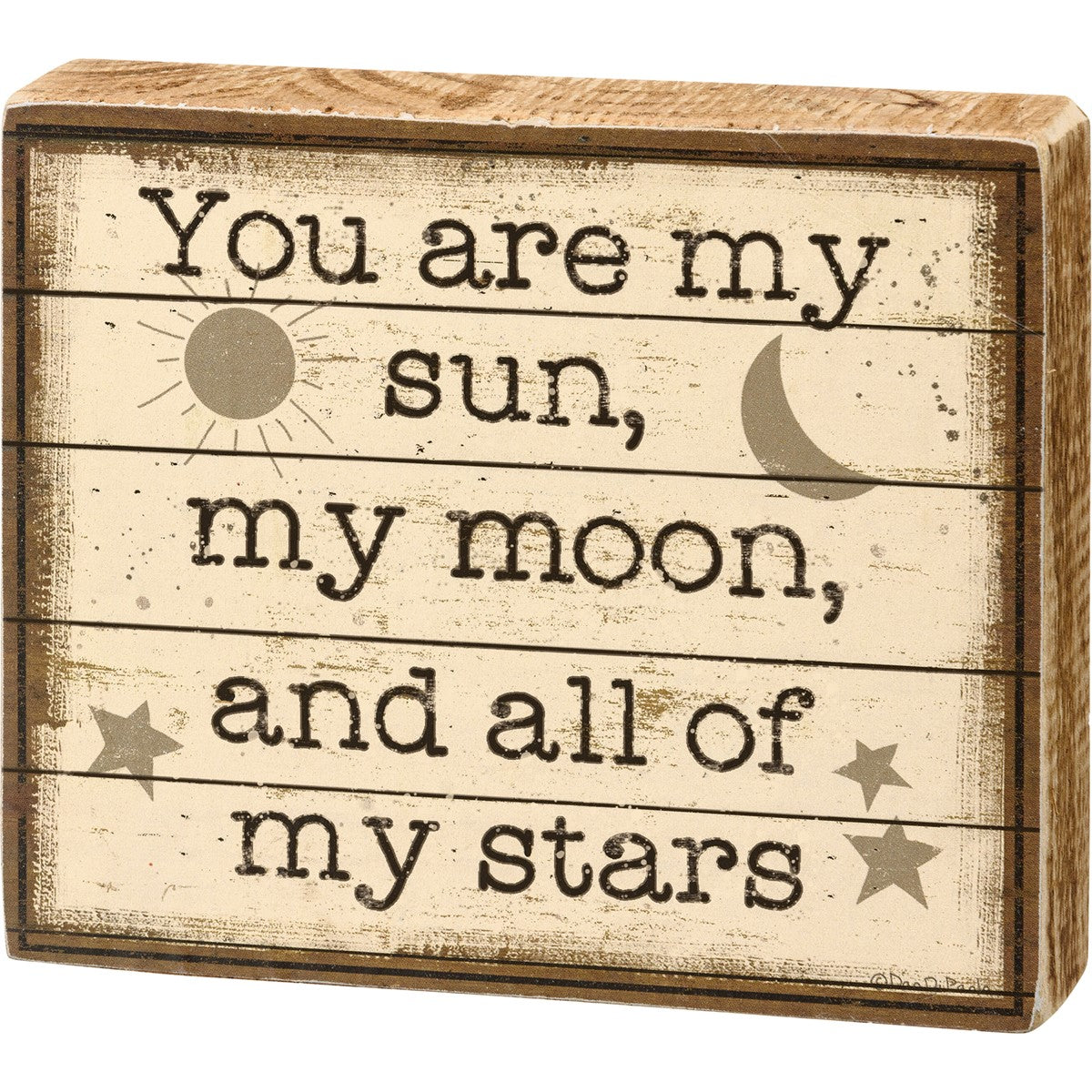 My Sun My Moon Block Sign