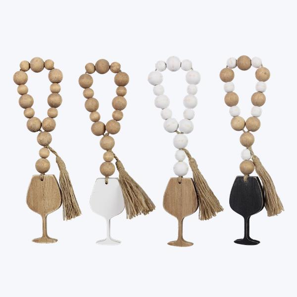 Wood Wine Bottle Charm
