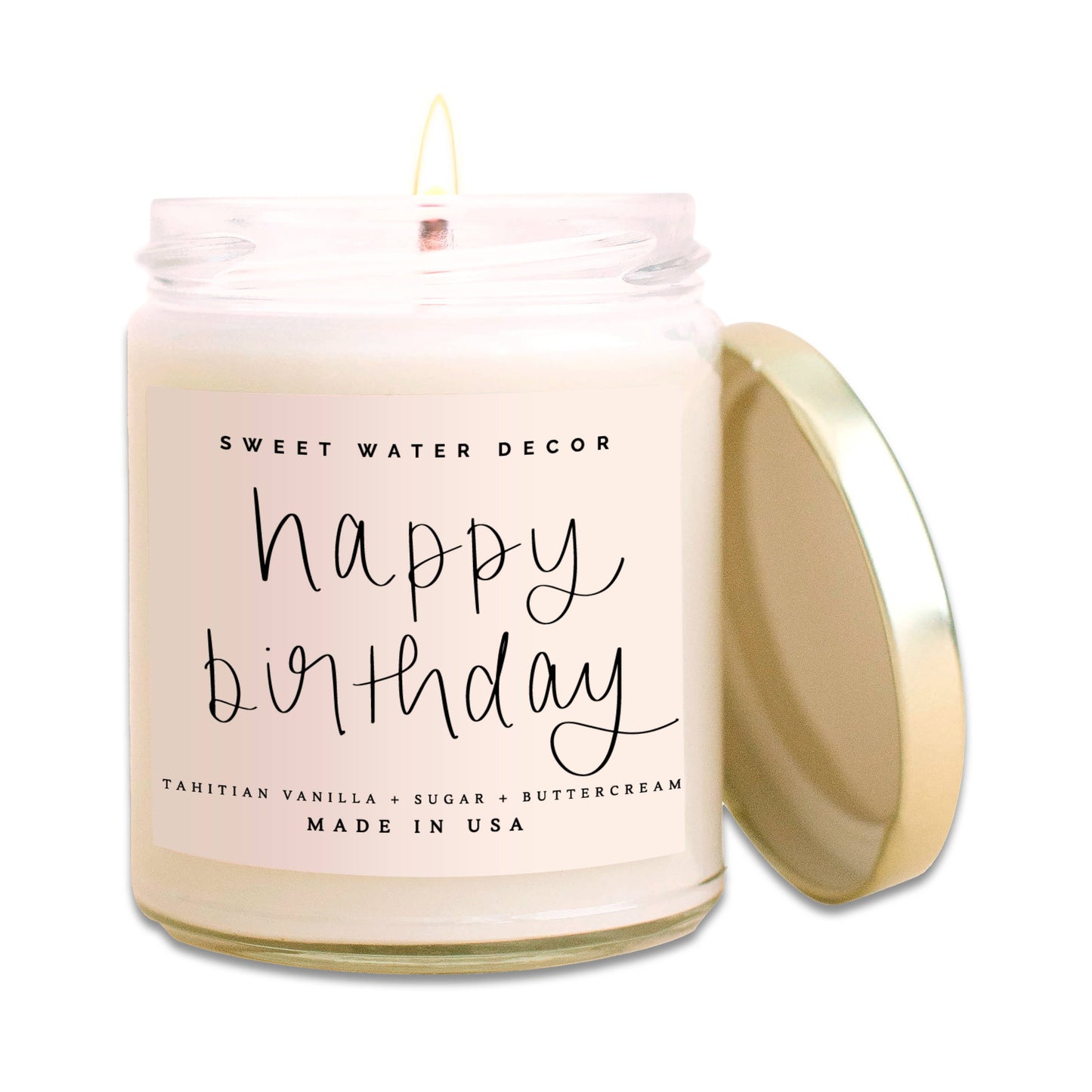 Happy Birthday Soy Candle - Vanilla Buttercream