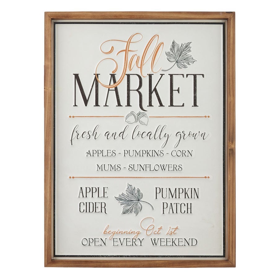 Fall Market Metal Sign