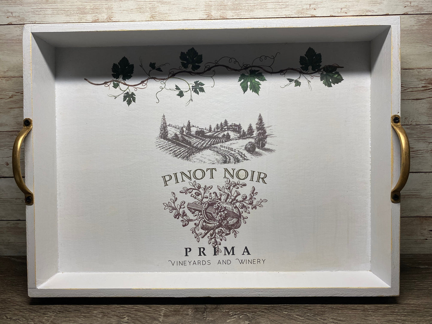 Pinot Noir Decorative Ottoman Tray