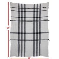 Hand Woven Cash Throw Black