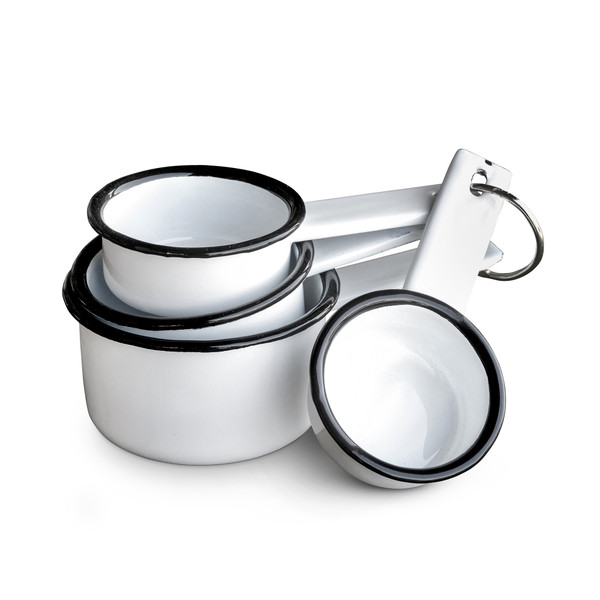 Farmhouse Enamelware Measuring Cups, Set of 4