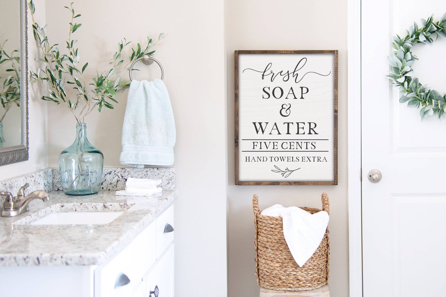 Fresh Soap and Water Sign