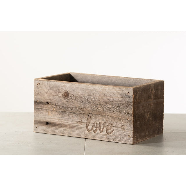 Reclaimed Wood Planter / Organizer Crate