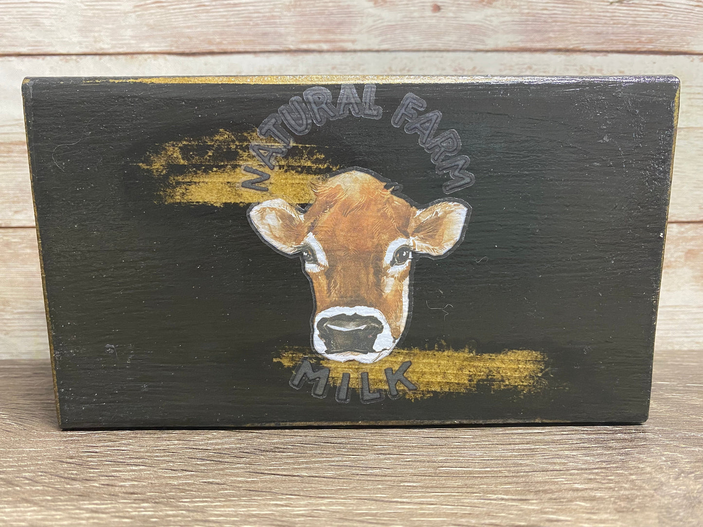 Natural Farm Milk Rustic Wood Rise