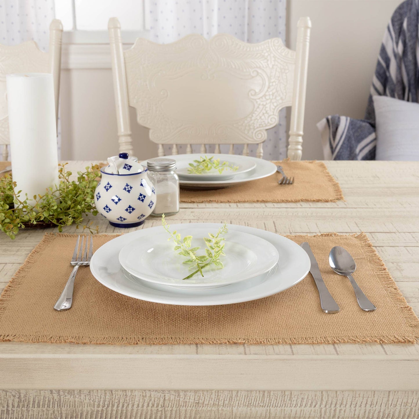 Burlap Natural Placemat Set