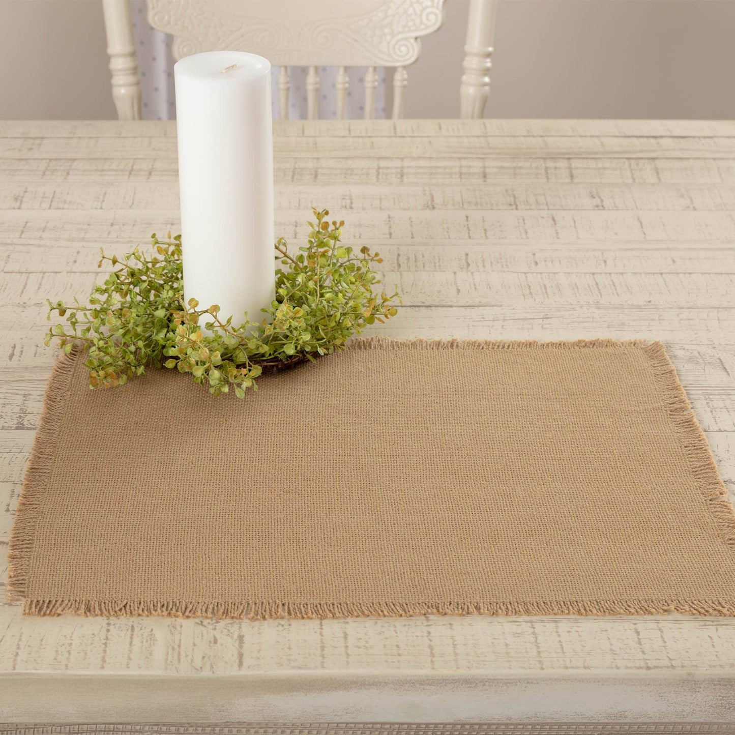 Burlap Natural Placemat Set
