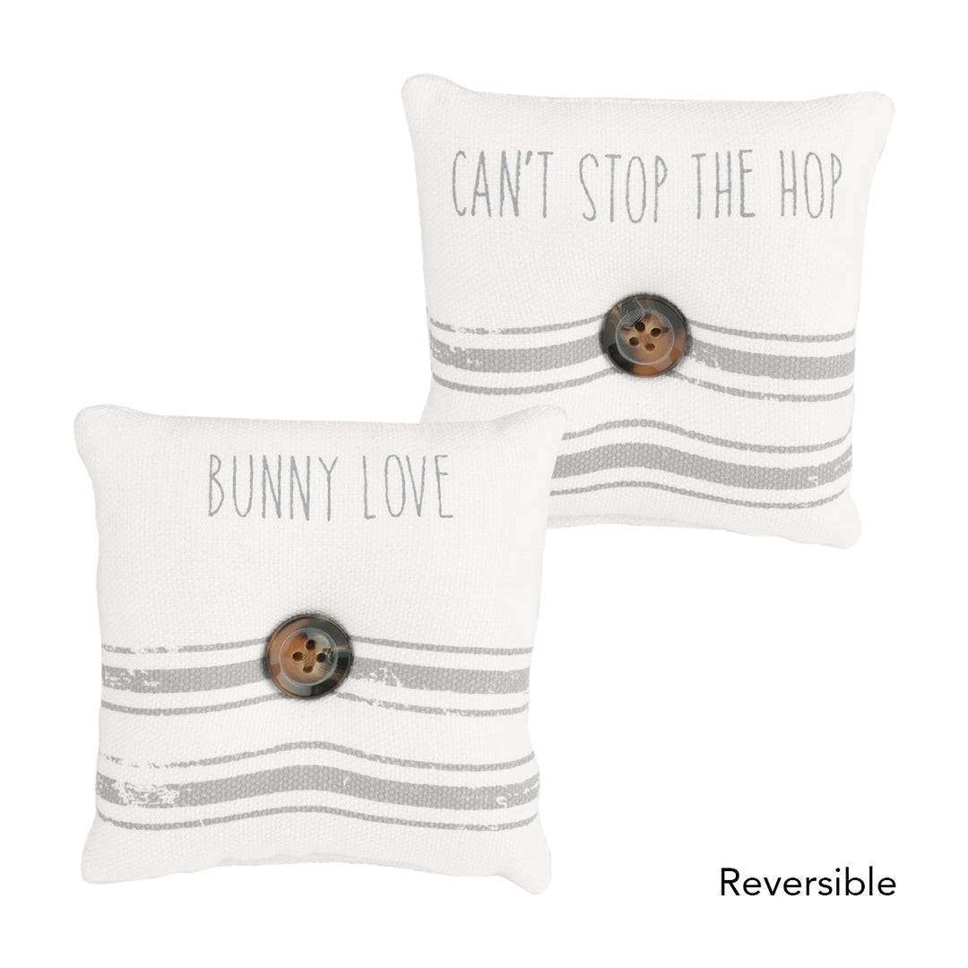 Hop/Bunny Mini Reversible Pillow