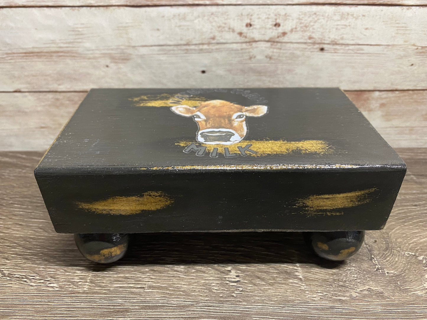 Natural Farm Milk Rustic Wood Rise