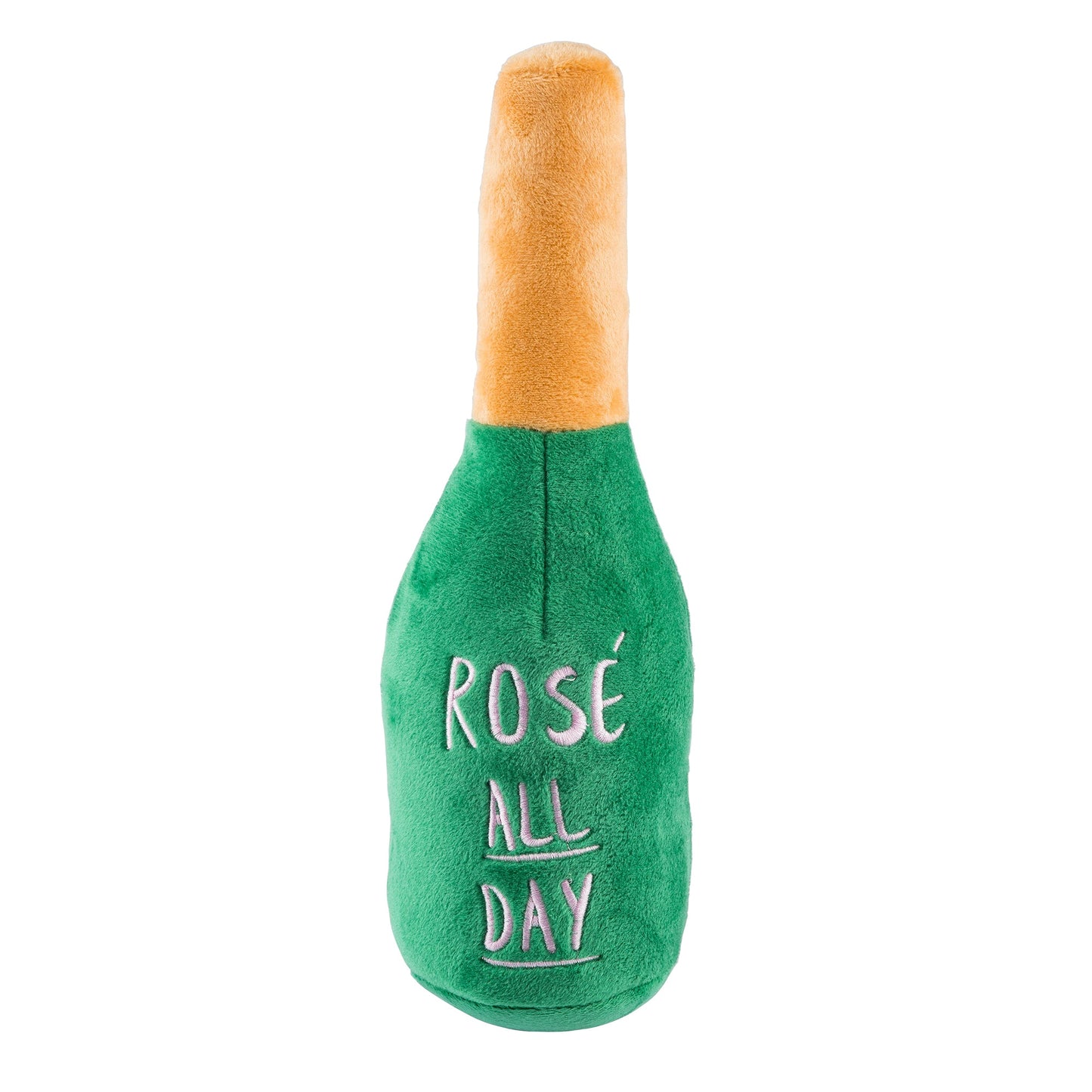 Woof Clicquot Rose' Champagne Bottle