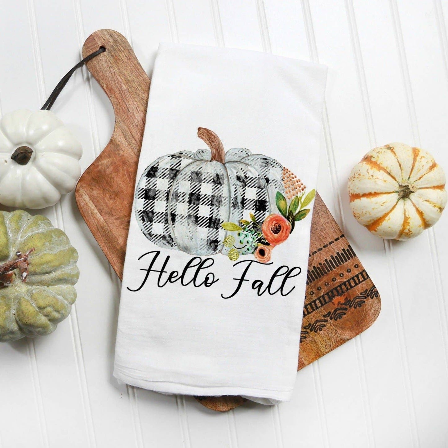Hello Fall Kitchen Towel