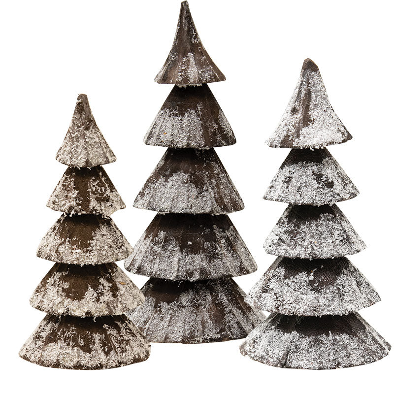 Wooden Snowy Tree