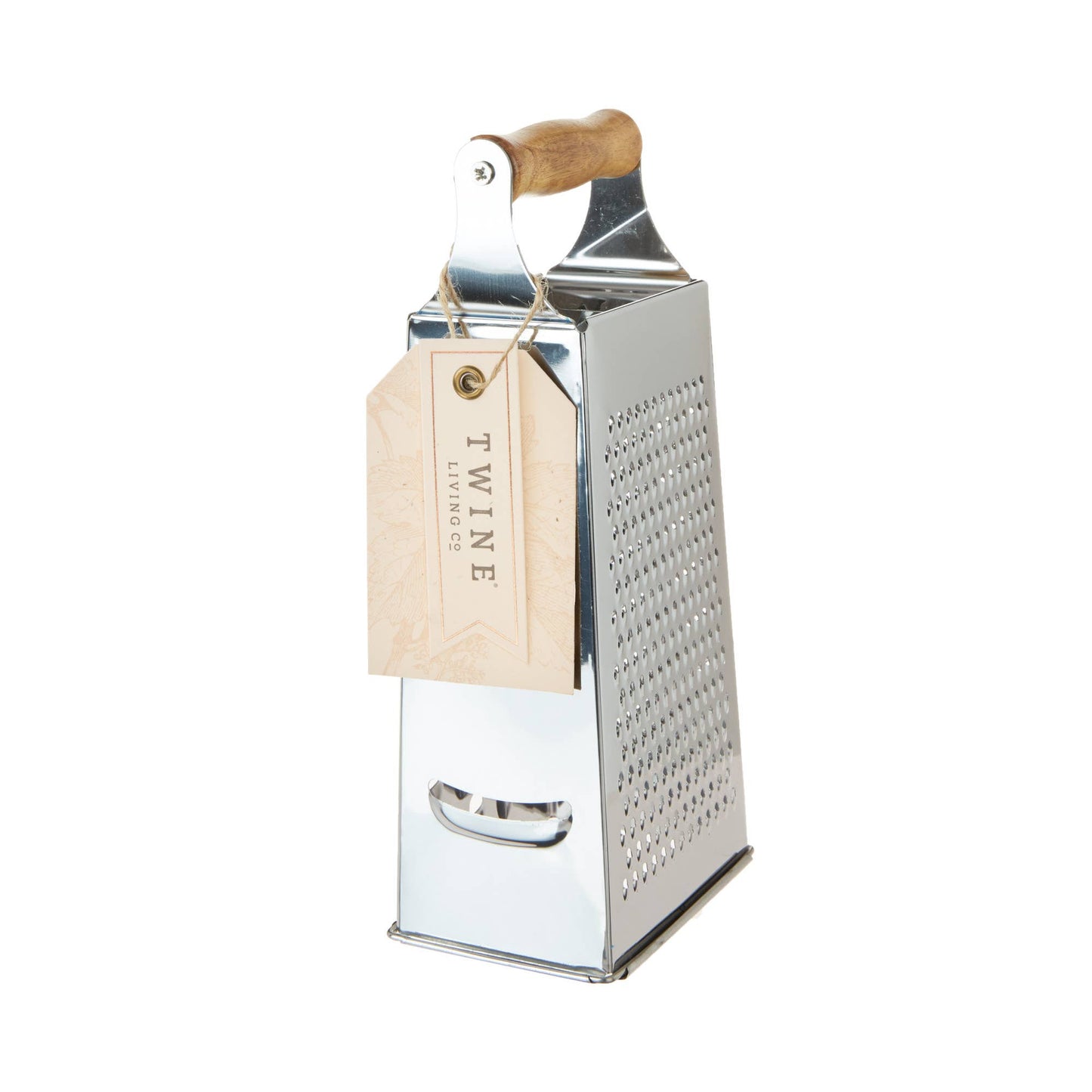 Acacia and Stainless Steel Cheese Grater