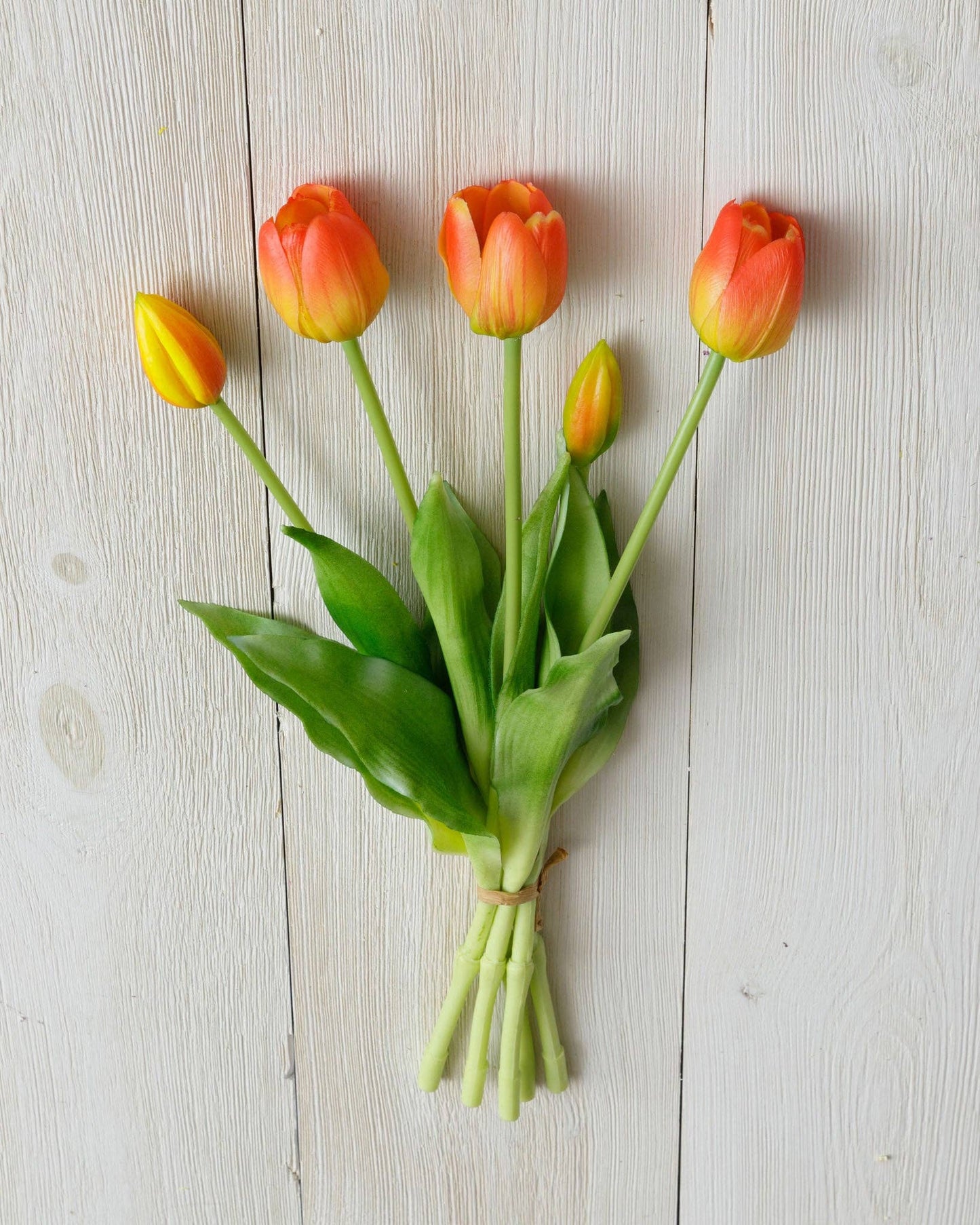 Tangerine Bunch Real Feel Tulip