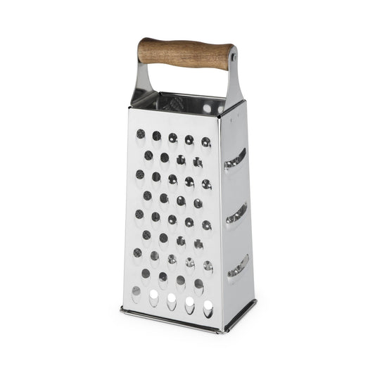 Acacia and Stainless Steel Cheese Grater