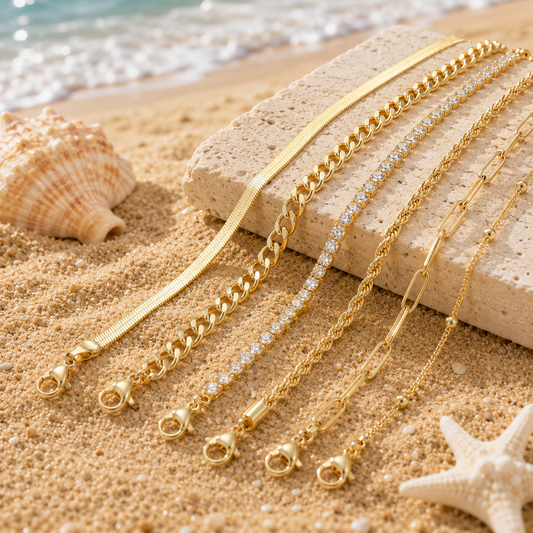 Gold Anklets