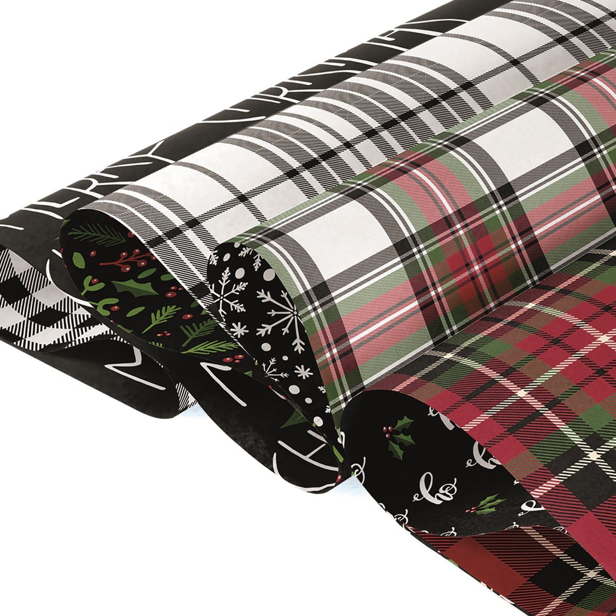 Plaid Holiday Gift Wrap