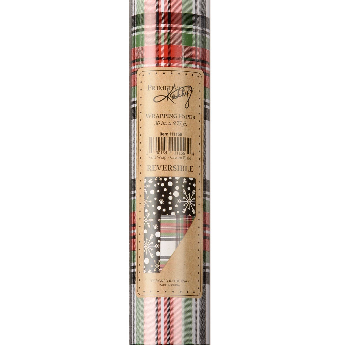 Plaid Holiday Gift Wrap